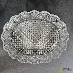 Set of 2 Elegant Glass Serving Dishes – Premium Glass Platters & Trays for Stylish Dining & Serving